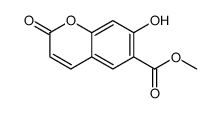 methyl 7-hydroxy-2-oxochromene-6-carboxylate Structure