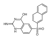 2-amino-6-naphthalen-2-ylsulfonyl-1H-quinazolin-4-one Structure