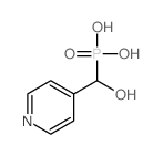(hydroxy-pyridin-4-yl-methyl)phosphonic acid结构式