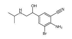 1-(4'-Amino-3'-bromo-5'-cyano-phenyl)-2-isopropylamino-ethanol结构式