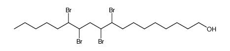 9,10,12,13-tetrabromo-octadecan-1-ol Structure