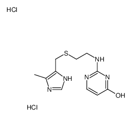 2-[2-[(5-methyl-1H-imidazol-4-yl)methylsulfanyl]ethylamino]-1H-pyrimidin-6-one,dihydrochloride Structure