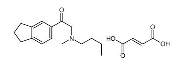 butyl-[2-(2,3-dihydro-1H-inden-5-yl)-2-oxoethyl]-methylazanium,(Z)-4-hydroxy-4-oxobut-2-enoate Structure