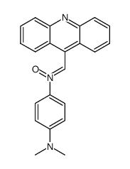 N-acridin-9-ylmethylene-N',N'-dimethyl-p-phenylenediamine-N-oxide结构式