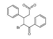 2-bromo-4-nitro-1,3-diphenylbutan-1-one Structure