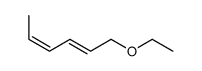 1-ethoxyhexa-2,4-diene结构式