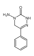 4-amino-6-phenyl-4,5-dihydro-2H-[1,2,4]triazin-3-one结构式