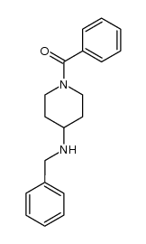(4-(benzylamino)piperidin-1-yl)(phenyl)methanone结构式