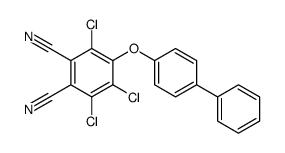 3,4,6-trichloro-5-(4-phenylphenoxy)benzene-1,2-dicarbonitrile Structure