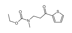 ethyl N-methyl-N-(3-oxo-3-thiophen-2-ylpropyl)carbamate结构式