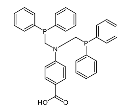 4-[bis(diphenylphosphanylmethyl)amino]benzoic acid结构式