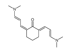 2,6-bis[3-(dimethylamino)prop-2-enylidene]cyclohexan-1-one结构式