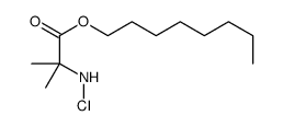 octyl 2-(chloroamino)-2-methylpropanoate结构式
