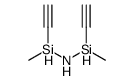 [[[ethynyl(methyl)silyl]amino]-methylsilyl]ethyne结构式