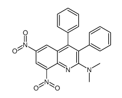 N,N-dimethyl-6,8-dinitro-3,4-diphenylquinolin-2-amine结构式