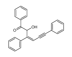 2-hydroxy-1,3,6-triphenylhex-3-en-5-yn-1-one Structure