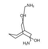 7,9-bis(aminomethyl)bicyclo[3.2.2]nonane-7,9-diol结构式