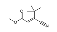 ethyl 3-cyano-4,4-dimethylpent-2-enoate结构式