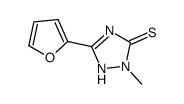 5-(furan-2-yl)-2-methyl-1H-1,2,4-triazole-3-thione结构式