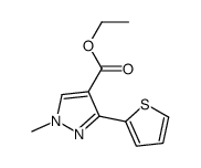 ethyl 1-methyl-3-thiophen-2-ylpyrazole-4-carboxylate Structure