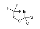 [[bromo(dichloro)methyl]disulfanyl]-trifluoromethane Structure