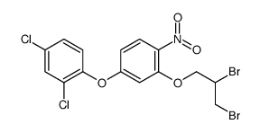 2-(2,3-dibromopropoxy)-4-(2,4-dichlorophenoxy)-1-nitrobenzene Structure