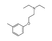 N,N-diethyl-2-(3-methylphenoxy)ethanamine结构式
