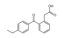 2-[2-(4-ethylbenzoyl)phenyl]acetic acid Structure