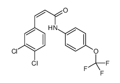 3-(3,4-dichlorophenyl)-N-[4-(trifluoromethoxy)phenyl]prop-2-enamide Structure