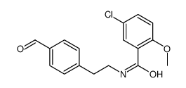 5-chloro-N-[2-(4-formylphenyl)ethyl]-2-methoxybenzamide结构式