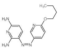 2,6-Pyridinediamine,3-[2-(6-butoxy-3-pyridinyl)diazenyl]- Structure
