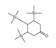 3,4,5-tris(trimethylsilyl)cyclohexan-1-one结构式