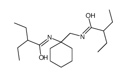 2-ethyl-N-[[1-(2-ethylbutanoylamino)cyclohexyl]methyl]butanamide Structure