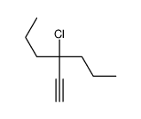 4-chloro-4-ethynylheptane Structure