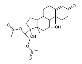 [(2R)-2-acetyloxy-2-[(8S,9S,10R,11S,13S,14S,17R)-11,17-dihydroxy-10,13-dimethyl-3-oxo-2,6,7,8,9,11,12,14,15,16-decahydro-1H-cyclopenta[a]phenanthren-17-yl]ethyl] acetate结构式