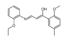 (E)-3-[(E)-2-Ethoxy-phenylimino]-1-(2-methoxy-5-methyl-phenyl)-propen-1-ol Structure