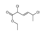 ethyl 2,5-dichlorohex-3-enoate结构式