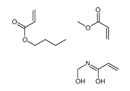 butyl prop-2-enoate,N-(hydroxymethyl)prop-2-enamide,methyl prop-2-enoate结构式