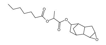 2,3-Epoxy-6-<2-heptanoyloxy-propionyloxy>-octahydro-4,7-methano-inden结构式