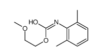 2-methoxyethyl N-(2,6-dimethylphenyl)carbamate Structure