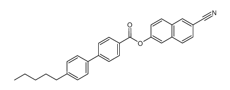 4'-Pentyl-biphenyl-4-carboxylic acid 6-cyano-naphthalen-2-yl ester Structure