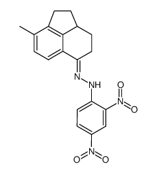 N-(2,4-Dinitro-phenyl)-N'-[8-methyl-2,2a,3,4-tetrahydro-1H-acenaphthylen-(5E)-ylidene]-hydrazine结构式