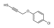 3-(4-chlorophenoxy)prop-1-yne-1-thiol结构式