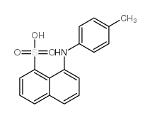 1-Naphthalenesulfonicacid, 8-[(4-methylphenyl)amino]-, magnesium salt (2:1) structure