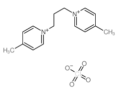 4-methyl-1-[3-(4-methylpyridin-1-ium-1-yl)propyl]pyridin-1-ium,perchlorate结构式