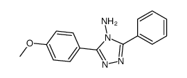 3-(4-methoxyphenyl)-5-phenyl-1,2,4-triazol-4-amine结构式