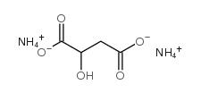 Butanedioic acid,2-hydroxy-, ammonium salt (1:2) structure