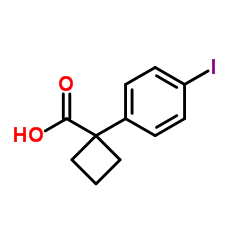 1-(4-Iodophenyl)cyclobutanecarboxylic acid Structure