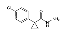 1-(4-chlorophenyl)cyclopropanecarbohydrazide结构式