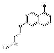 2-(5-bromonaphthalen-2-yl)oxyethylhydrazine Structure